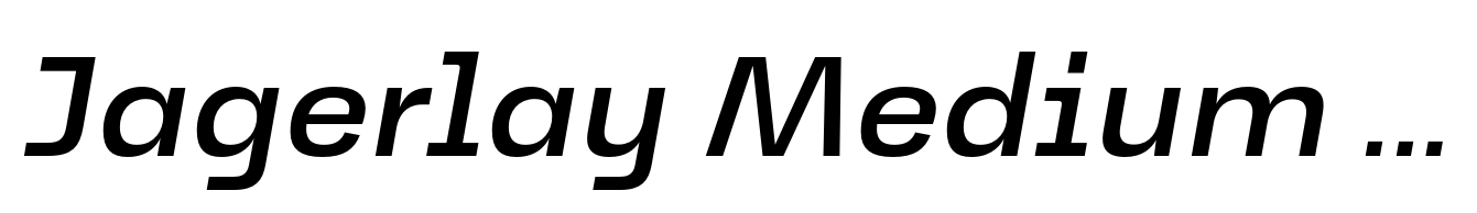 Jagerlay Medium Italic
